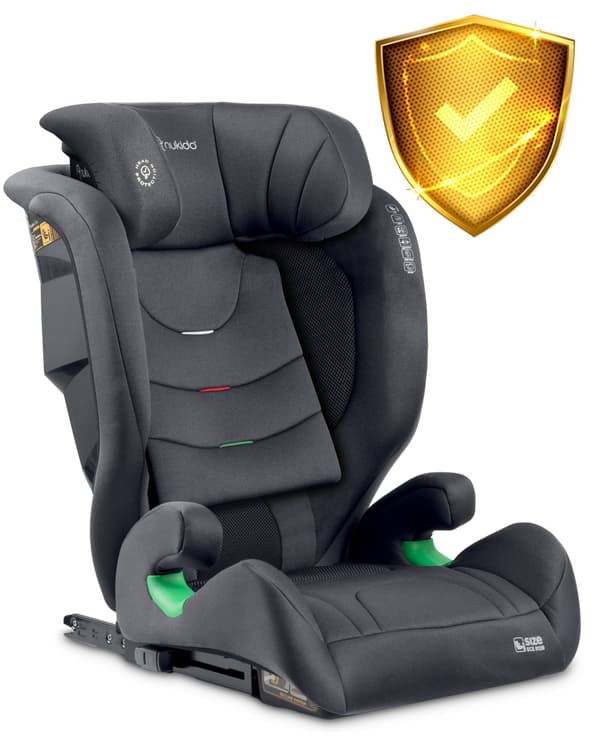 Nukido Louis Soft turvaistuin, harmaa, 15-36 kg ISOFIX