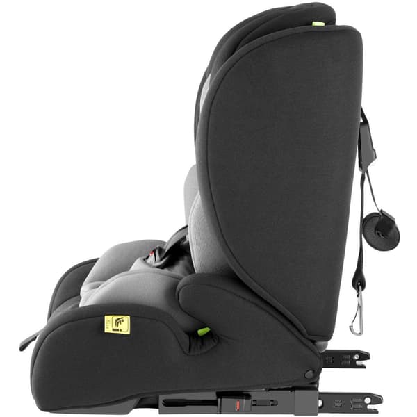 Autostol Emely, 5-punktssele, i-Size godkendelse, med ISOFIX - mørkegrå/sort