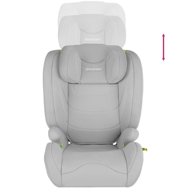 Autostol Levi, i-Size godkendelse, med ISOFIX - lysegrå