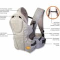 Pikkukuva 2 / 6: Vauvan kantoreppu Dreambaby Oxford Harmaa + 3 vuotta 15 kg