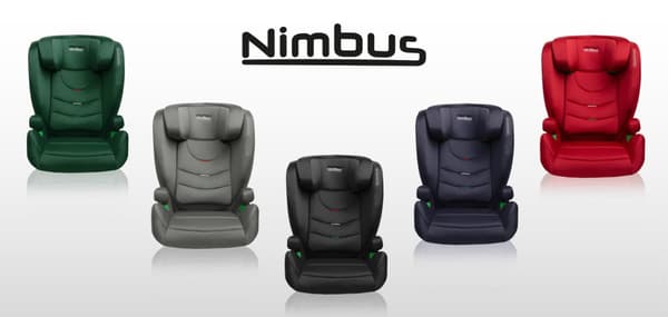 NIMBUS BILSITTNING I-STORLEK 4-12 (100-150 cm) - GRAFIT
