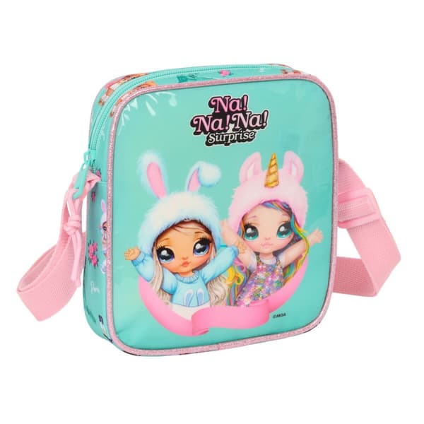 Skulderbag Na!Na!Na! Surprise Bunny Rosa Turkis 16 x 18 x 4 cm