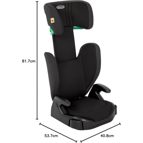 Graco - 8CT899MDNEU - Junior Maxi Stol Med Ryggstöd Midnight