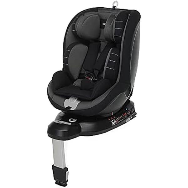 Foppapedretti Logik I-Size Isofix 360° vridbar bilbarnstol för barn från 40 till 105 cm (upp till 18 kg), svart