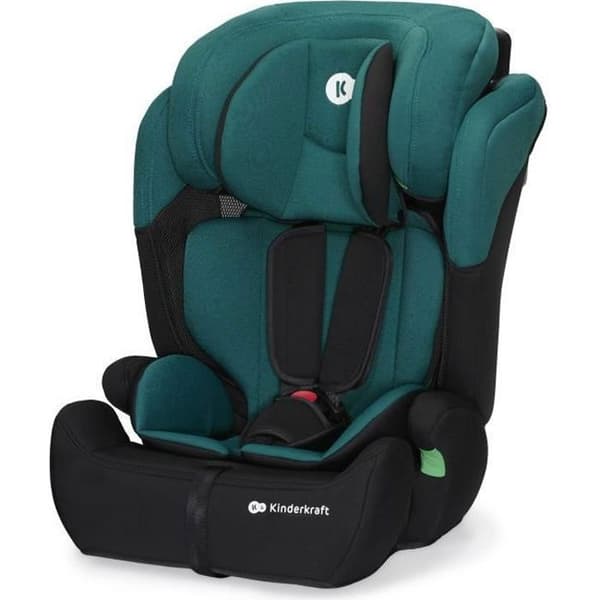 I-storlek 76-150 cm bilbarnstol - KINDERKRAFT COMFORT UP2 - Justerbart nackstöd - Snabb installation - 15 månader till 12 år - Grön