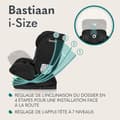 Miniatyrbild 5 av 6: Evolutiv bilstol 40-150 cm LIONELO Bastiaan i-Size - 360° svängbar bas - ISOFIX - 0-36 kg - Grupp 0/1/2/3 - Svart/Röd