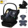 Miniatyrbild 1 av 6: Bilbarnstol med ISOFIX-basen - LIONELO Astrid i-Size - ADAC - Spädbarnssäte 40-87 cm - Lätt - Svart