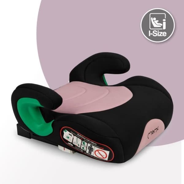 Bilbarnstol med bälte MoMi VENKO – I-SIZE 135-150cm R129 – ISOFIX – Rosa