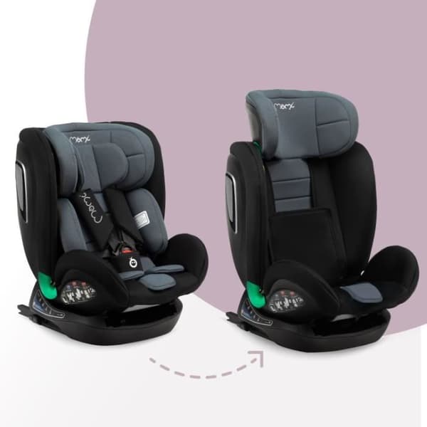 Bilbarnstol MoMi URSO - I-SIZE (40-150cm) ISOFIX TOP TETHER - Svart