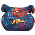 Miniatyrbild 4 av 6: Bilbarnstol höjningsskydd Tataway Marvel Spiderman i-Size ECE R129, barn 125-150 cm, superhjälte-grafik på blå bakgrund.
