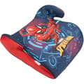 Miniatyrbild 1 av 6: Bilbarnstol höjningsskydd Tataway Marvel Spiderman i-Size ECE R129, barn 125-150 cm, superhjälte-grafik på blå bakgrund.