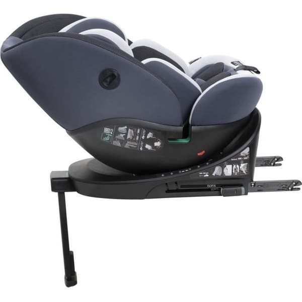 Bilstol - CHICCO - EVERONE - Grupp 0/1/2/3 - I-Storlek - Rotera - Luta - Reducerare - Silver