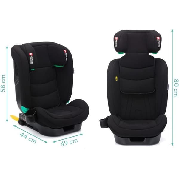 Fillikid Eli Pro Isofix i-size 100-150 cm svart