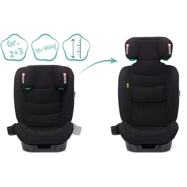 Fillikid Eli Pro Isofix i-size 100-150 cm svart