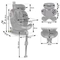 Miniatyrbillede 5 af 11: Nukido Prestige Line Autostol Sort/Grå 0-36kg ISOFIX