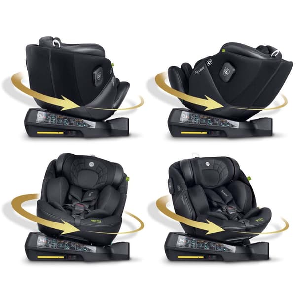 Nukido Aero Line Bilbarnstol Svart 0-36kg ISOFIX