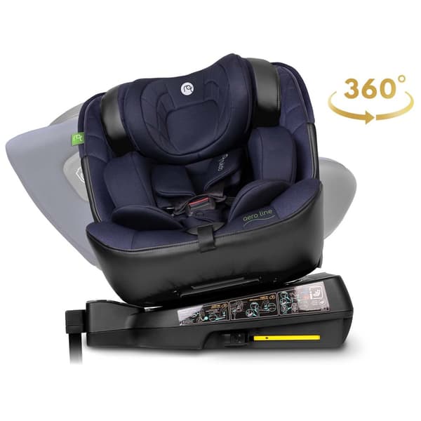 Nukido Aero Line Bilbarnstol Svart/Marinblå 0-36kg ISOFIX