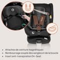 Miniatyrbild 5 av 6: Bilbarnstol 360° LIONELO Braam iSize - ISOFIX - Svängbar bas 360° - 40-150 cm - Grupp 0/1/2/3 - Svart