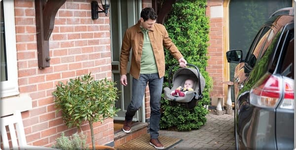 Joie i-Snug 2 Bilbarnstol 0-13kg Set med Encore 360 Cycle Base Shell Grå