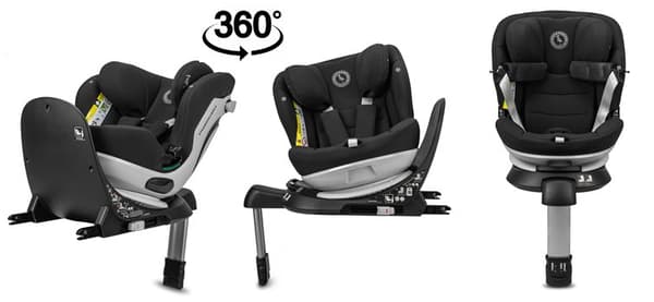 Storchenmuhle NIKI KID autostol R129/03 i-Size 76-150 cm Onyx