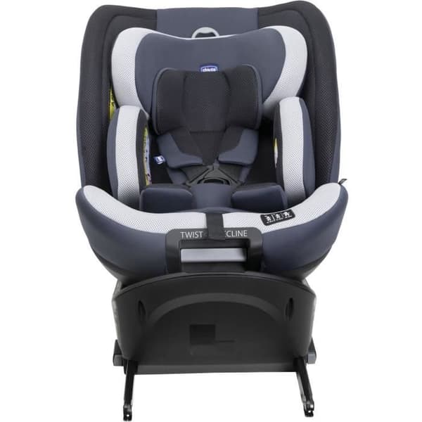 Bilstol - CHICCO - EVERONE - Grupp 0/1/2/3 - I-Storlek - Rotera - Luta - Reducerare - Silver