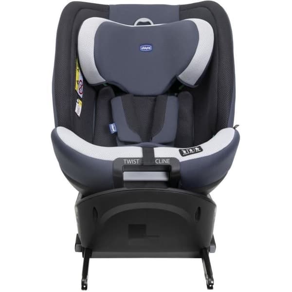 Bilstol - CHICCO - EVERONE - Grupp 0/1/2/3 - I-Storlek - Rotera - Luta - Reducerare - Silver