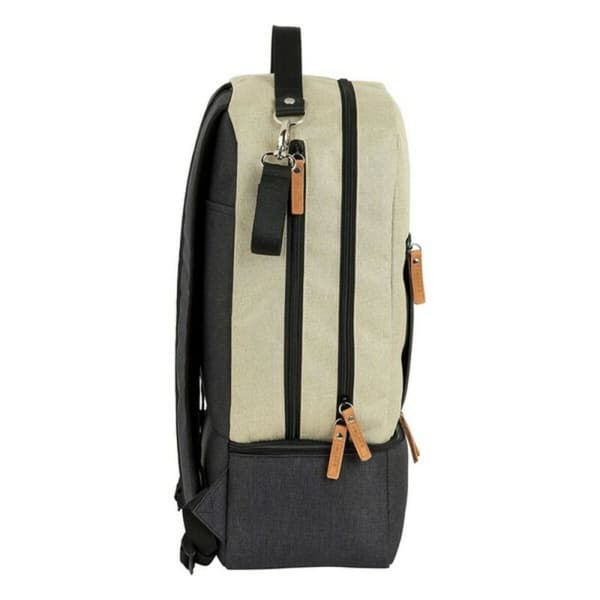Rygsæk til babytilbehør Safta Beige Mørkegrå 30 x 43 x 15 cm
