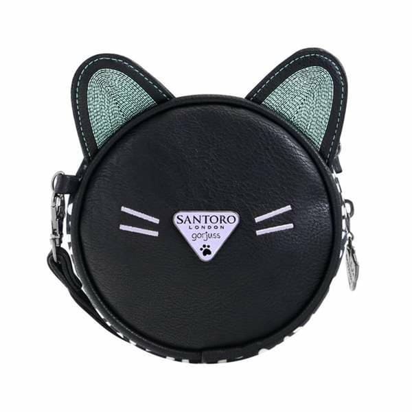 Skulderbag Gorjuss Smitten Kitten Hvit Svart 13,5 x 5,5 x 13,5 cm