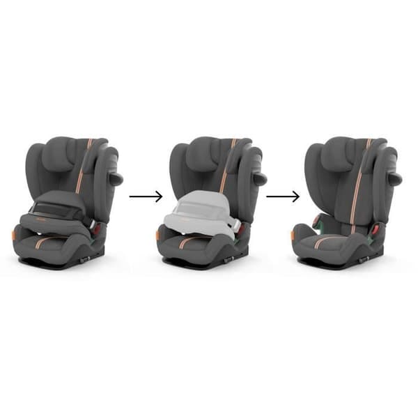 Pallas G i-Size Plus Bilbarnstol - Grupp 1/2/3 - Lava Grey - CYBEX