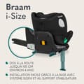 Miniatyrbild 5 av 6: Bilbarnstol 360° LIONELO Braam iSize - ISOFIX - Svängbar bas 360° - 40-150 cm - Grupp 0/1/2/3 - Svart