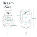 Miniatyrbild 6 av 6: Bilbarnstol 360° LIONELO Braam iSize - ISOFIX - Svängbar bas 360° - 40-150 cm - Grupp 0/1/2/3 - Svart