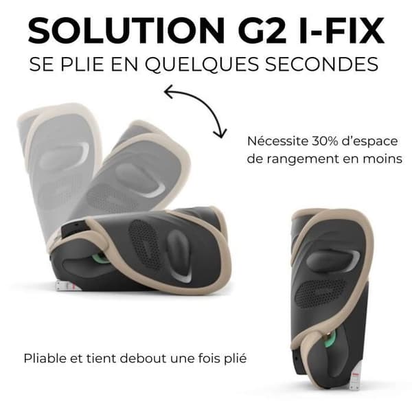 Cybex Gold SOLUTION G2 I-FIX -turvaistuin 3–12 vuotta - Ryhmä 2/3 - 100–150 cm Sumunharmaa | vaaleanharmaa