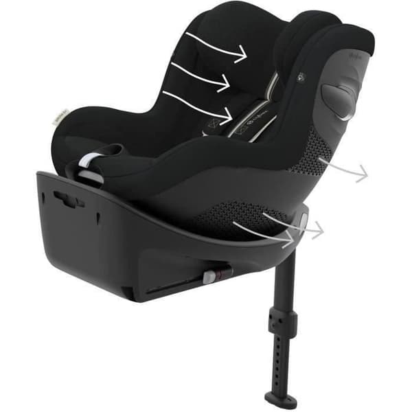 Sirona G i-Size Plus bilbarnstol - CYBEX - Tyg Plus - Månsvart