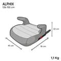 Miniatyrbillede 3 af 6: Isofix-beslag til boostersæde NANIA ALPHIX 135-150 cm R129 – fra 8 til 12 år – Fremstillet i Frankrig – Med armlæn – Grå