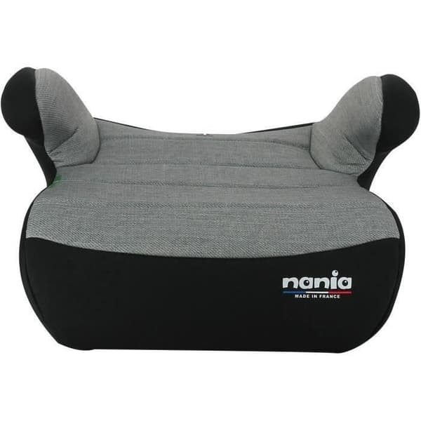 Isofix-beslag til boostersæde NANIA ALPHIX 135-150 cm R129 – fra 8 til 12 år – Fremstillet i Frankrig – Med armlæn – Grå