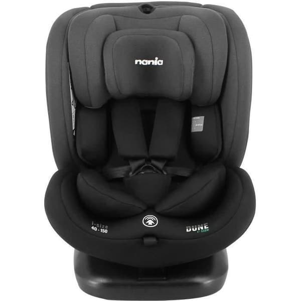 Isofix-bilbarnstol NANIA DUNE 40-150 cm R129 – 0 till 10 år – Bakåtvänd 40-105 cm – Justerbart nackstöd – Lutningsbar – Roterbar