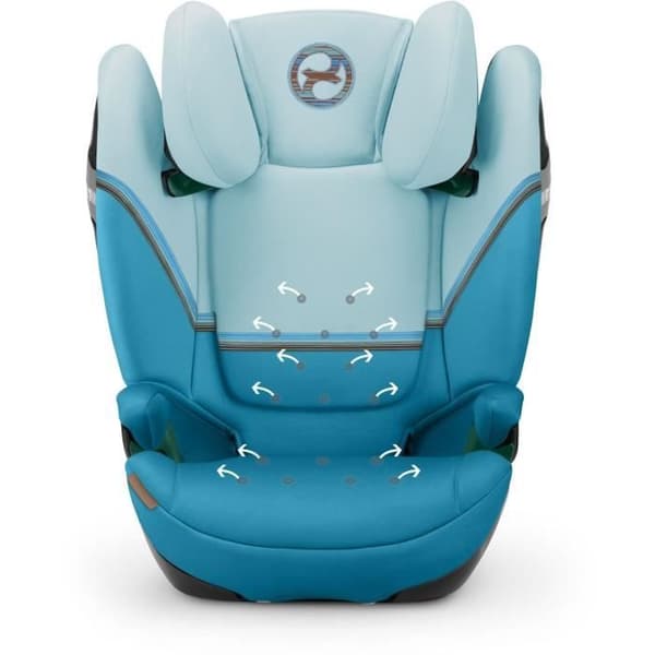 Cybex Gold SOLUTION S2 I-FIX autostol 3 til 12 år - Gruppe 2/3 - 100 til 150 cm Beach Blue | turkis