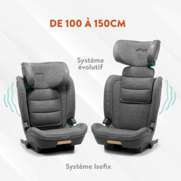 Bilstol Babyauto CAPAX GREY DOBBY Grå II (15-25 kg) Barn ECE R129