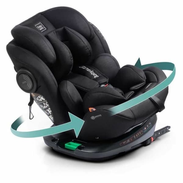 Bilstol Babyauto GYRO BLACK LINE EMBOSSED Svart 0 (de 0 a 10 kilos) I (9 - 18 kg) II (15-25 kg) III (22 - 36 kg) Barn ECE R129