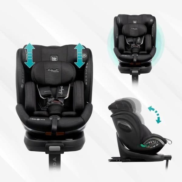 stol Babyauto SCUDDA GREY DOBBY Grå 0 (de 0 a 10 kilos) 0+ (de 0 a 13 kilos) I (9 - 18 kg) II (15-25 kg) III (22 - 36 kg) Børns