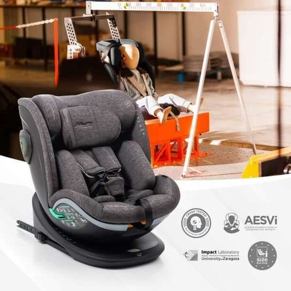 stol Babyauto XPERTA GREY DOBBY Grå 0 (de 0 a 10 kilos) I (9 - 18 kg) II (15-25 kg) III (22 - 36 kg) Børns ECE R129