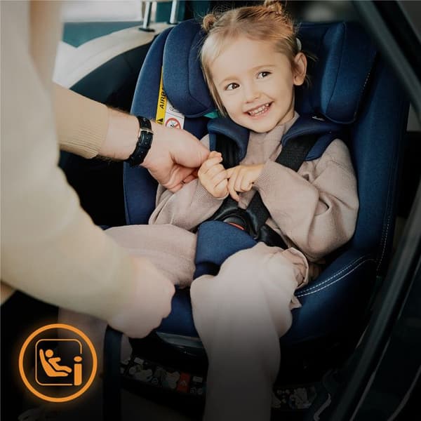 Evolutiv barnstol LIONELO Bastiaan One i-Size - Rotationsbas 360° - 40-150 cm - 0-36 kg - ISOFIX - Grupp 0+/1/2/3 - Svart