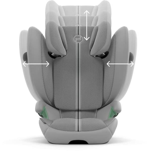 Cybex Gold SOLUTION G2 I-FIX bilbarnstol 3 till 12 år - Grupp 2/3 - 100 till 150 cm PLUS Stengrå | mellangrå