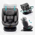 Miniatyrbild 4 av 6: Bilbarnstol - BABYAUTO - XPERTA GREY DOBBY - Från födseln till 12 år - 0-36 kg - I-Size - ISOFIX - Svängbar 360° - ECE R129