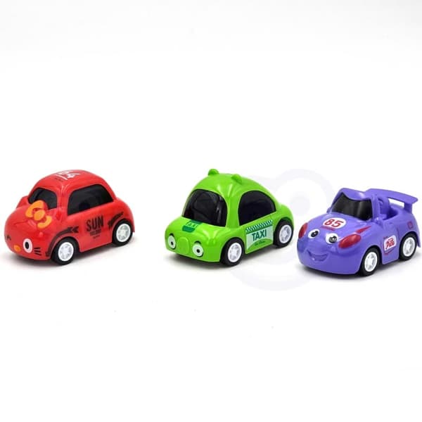 WOOPIE bilgarage med parkeringsbane, tankstation, vejskilte + 3 biler