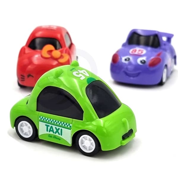 WOOPIE bilgarage med parkeringsbane, tankstation, vejskilte + 3 biler