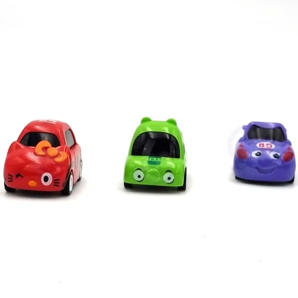 WOOPIE bilgarage med parkeringsbane, tankstation, vejskilte + 3 biler