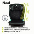 Miniatyrbild 4 av 4: Bilstol för baby LIONELO Neal - ISOFIX - Svart