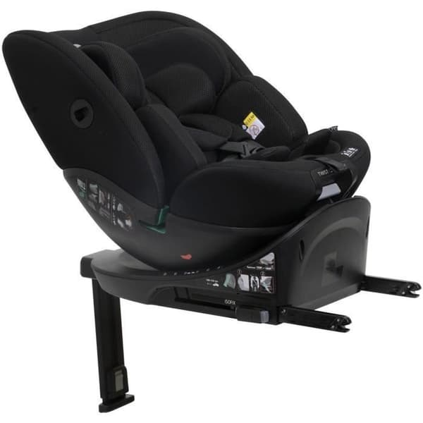 Bilbarnstol - CHICCO - EVERONE - Grupp 0/1/2/3 - I-Size - Vridbar - Liggbar - Reducerbar - Svart