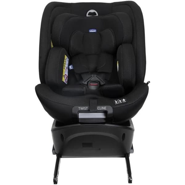 Bilbarnstol - CHICCO - EVERONE - Grupp 0/1/2/3 - I-Size - Vridbar - Liggbar - Reducerbar - Svart